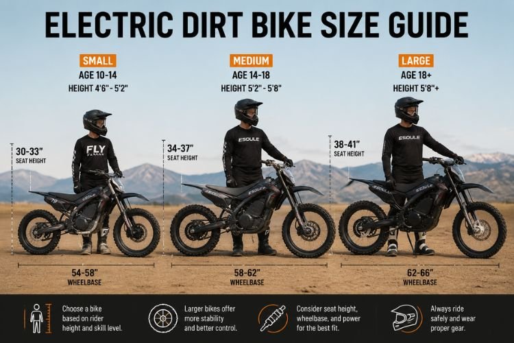 Electric Dirt Bike Size Guide