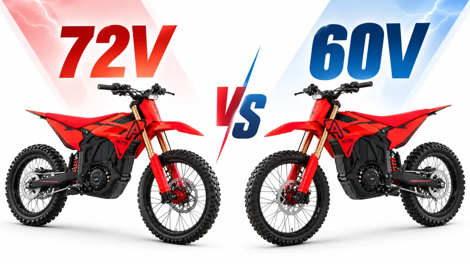 72V vs 60V Electric Dirt Bikes